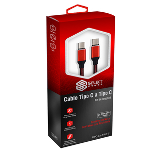 Cable Tipo-C Select Power CC-SP / Rojo / 1 m