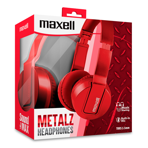 Audífonos Maxell Solid2 / On ear / Rojo