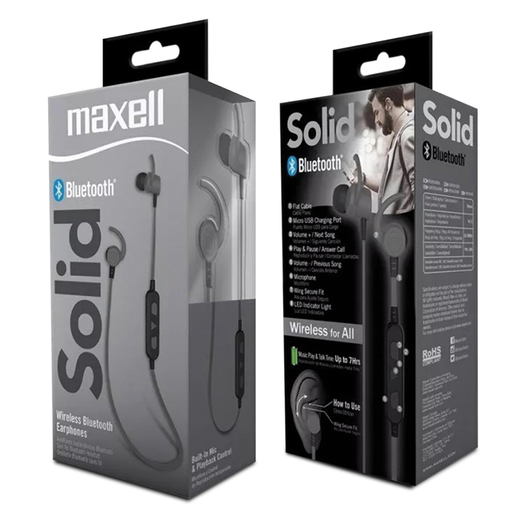 Audífonos Bluetooth Maxell BT-100 / In ear / Gris