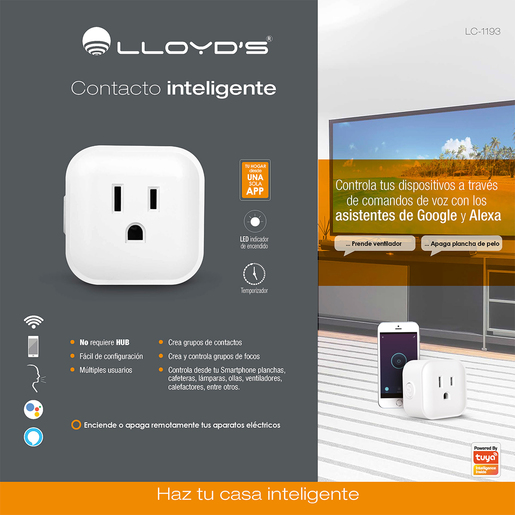 Contacto Inteligente Lloyds LC-1193 / WiFi / Blanco