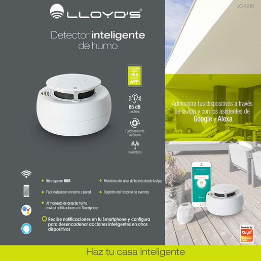 Detector de Humo Inteligente Lloyds LC-1210 / Blanco