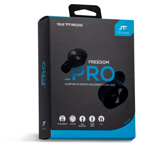 Audífonos Bluetooth STF Sound Freedom Pro True Wireless /  In ear / Negro