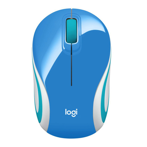 Bundle Mouse Inalámbrico Logitech M187 más Funda para Laptop Logitech / Azul y rojo / USB