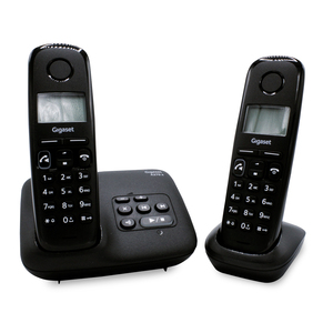 Teléfono Inalámbrico con Contestador y Extensión Gigaset A270 Duo / Negro