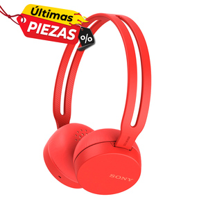 Audífonos Bluetooth Sony WH-CH400 / On ear / Rojo