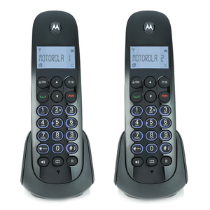 Teléfono Inalámbrico Dúo Motorola Negro Teléfono Inalámbrico Dúo Motorola Negro