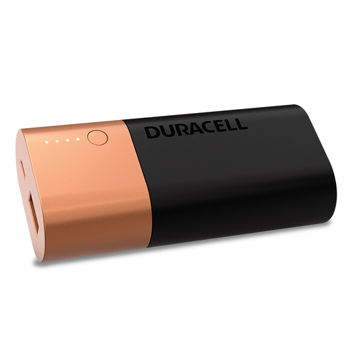 Power Bank Duracell 2X PB1 / Negro con cobre / 6700 mAh