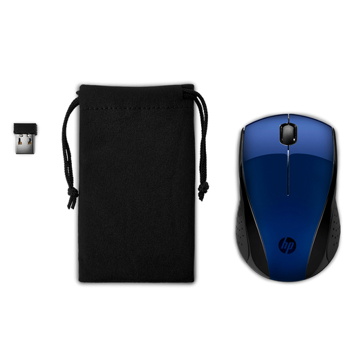 Mouse Inalámbrico Hp 220 / Azul / USB / Con Funda de Protección
