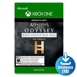 Assassins Creed Odyssey Helix Credits Base Pack / 500 monedas de juego digitales / Xbox One / Descargable Assassins Creed Odyssey Helix Credits Base Pack / 500 monedas de juego digitales / Xbox One / Descargable