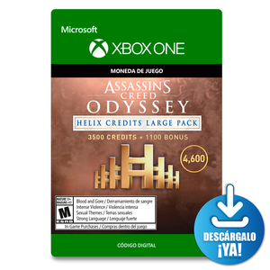 Assassins Creed Odyssey Helix Credits Large Pack / 4600 monedas de juego digitales / Xbox One / Descargable