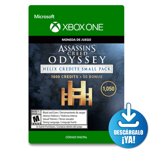 Assassins Creed Odyssey Helix Credits Small Pack / 1050 monedas de juego digitales / Xbox One / Descargable