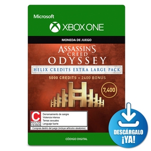 Assassins Creed Odyssey Helix Credits Extra Large Pack / 7400 monedas de juego digitales / Xbox One / Descargable
