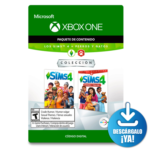 The Sims 4 Colección Perros y Gatos /  Paquete de contenido digital / Xbox One / Descargable