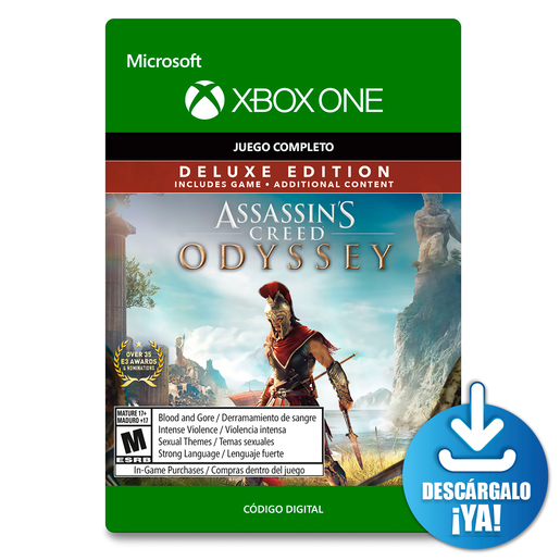 Assassins Creed Odyssey Deluxe Edition / Xbox One / Juego digital / Descargable