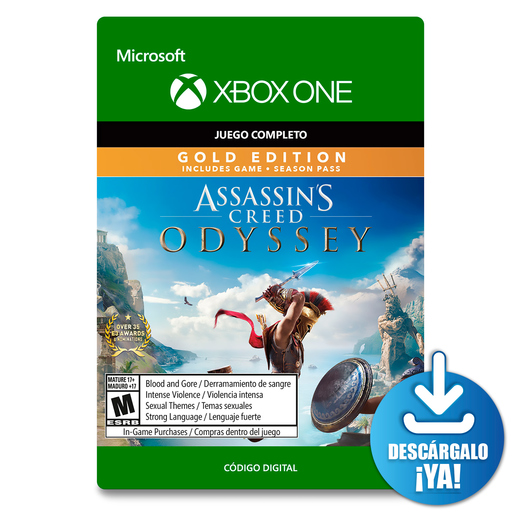 Assassins Creed Odyssey Gold Edition / Juego digital / Xbox One / Descargable