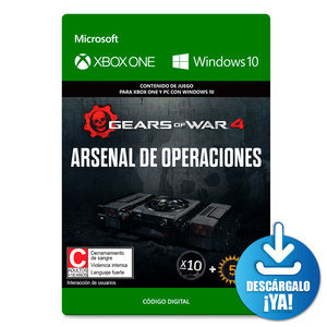 Gears of War 4 Arsenal de Operaciones Xbox One Descargable Gears of War 4 Arsenal de Operaciones Xbox One Descargable