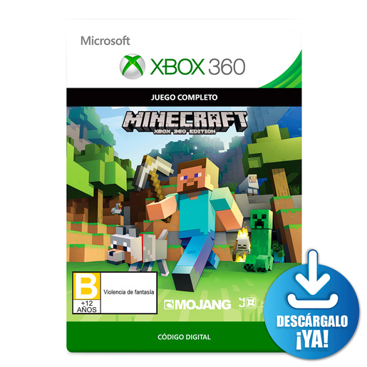 Minecraft Xbox 360 Edition / Juego digital / Xbox 360 / Descargable
