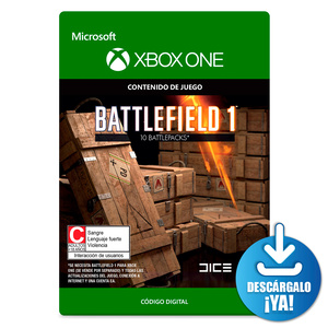 Battlefield 1 Battlepacks x 10 / Contenido de juego digital / Xbox One / Descargable