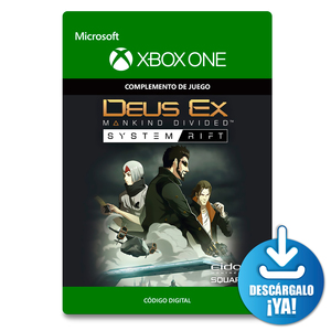 Deus Ex Mankind Divided System Rift / Complemento de juego digital / Xbox One / Descargable Deus Ex Mankind Divided System Rift / Complemento de juego digital / Xbox One / Descargable