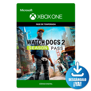 Watch Dogs 2 Season Pass / Pase de temporada digital / Xbox One / Descargable