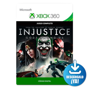 Injustice Gods Among Us / Juego digital / Xbox 360 / Descargable