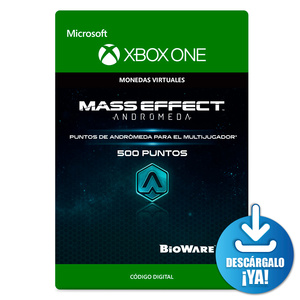 Mass Effect Andromeda Puntos de Andromeda / 500 monedas de juego digitales / Xbox One / Descargable Mass Effect Andromeda Puntos de Andromeda / 500 monedas de juego digitales / Xbox One / Descargable