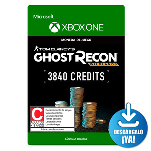 Tom Clancys Ghost Recon Wildlands Credits / 3840 monedas de juego digitales / Xbox One / Descargable