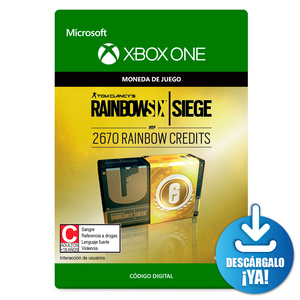 Tom Clancys Rainbow Six Siege / 2670 monedas de juego digitales / Xbox One / Descargable