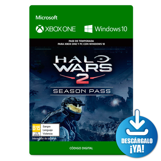 Halo Wars 2 Season Pass / Pase de temporada digital / Xbox One / Windows / Descargable
