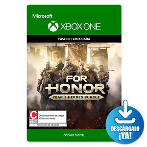 For Honor Year 1 Heroes Bundle Pase de Temporada Digital Xbox One Descargable
