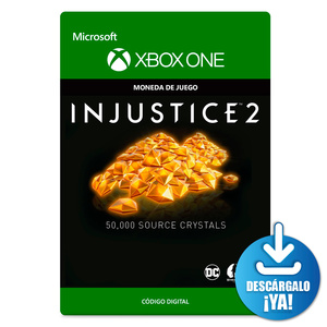 Injustice 2 Source Crystals / 50000 monedas de juego digitales / Xbox One / Descargable