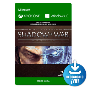 Shadow of War Middle Earth Expansion Pass / Pase de temporada digital / Xbox One / Windows / Descargable Shadow of War Middle Earth Expansion Pass / Pase de temporada digital / Xbox One / Windows / Descargable