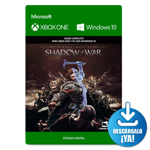 Shadow of War Middle Earth / Juego digital / Xbox One / Windows / Descargable