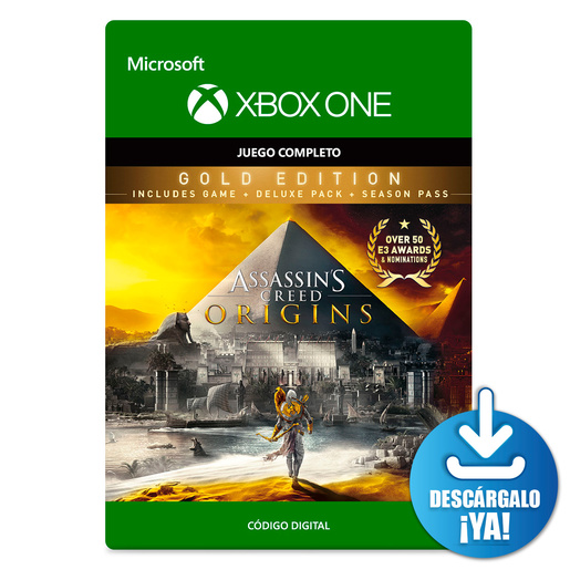 Assassins Creed Origins Gold Edition / Juego digital / Xbox One / Descargable