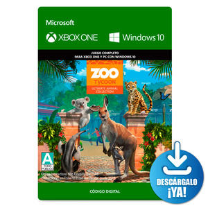 Zoo Tycoon Ultimate Animal Collection / Juego digital / Xbox One / Windows / Descargable