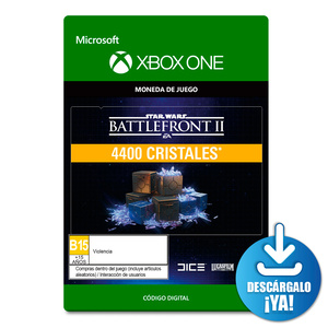 Star Wars Battlefront II Cristales 4400 Monedas de Juego Digitales Xbox One Descargable