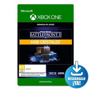 Star Wars Battlefront II Cristales 4400 Monedas de Juego Digitales Xbox One Descargable Star Wars Battlefront II Cristales 4400 Monedas de Juego Digitales Xbox One Descargable