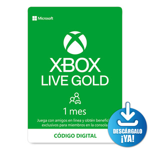 Xbox Live Gold / Suscripción 1 mes / Xbox One / Xbox 360 / Descargable