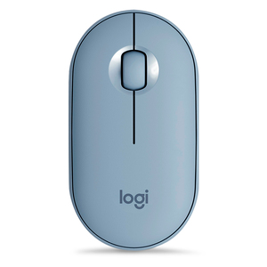 Mouse Inalámbrico Logitech Pebble M350 / Azul / USB