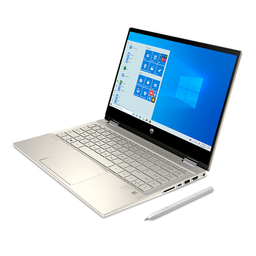Laptop 2 en 1 Hp Pavilion X360 14-DW0001LA / 14 Plg. / Intel Core i5 / SSD 256 gb  / RAM 8 gb / 16gb Intel Optane / Dorado
