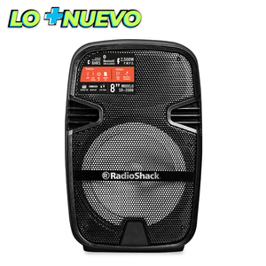 Bafle RadioShack TWS RS-2008 / 8 pulgadas / 2500 W / Bluetooth / Negro