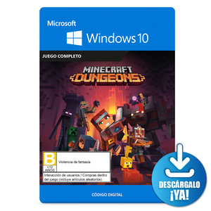 Minecraft Dungeons / Juego digital / PC / Descargable Minecraft Dungeons / Juego digital / PC / Descargable