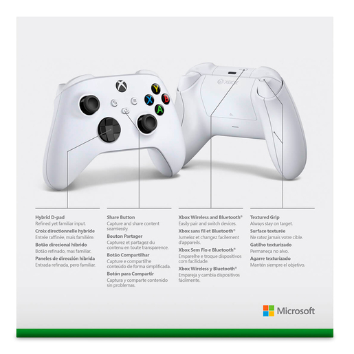 Control Inalámbrico Robot White / Xbox Series X·S / Xbox One