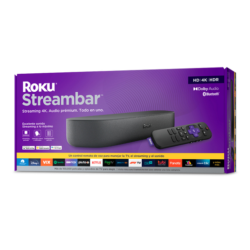 Roku Streambar / Ultra HD 4k / HDMI / Negro