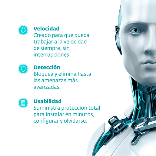 Antivirus Descargable ESET Nod32 / 2 años / 1 dispositivo