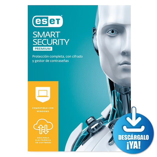 Antivirus Descargable ESET Smart Security Premium / 1 año / 10 dispositivos Antivirus Descargable ESET Smart Security Premium / 1 año / 10 dispositivos