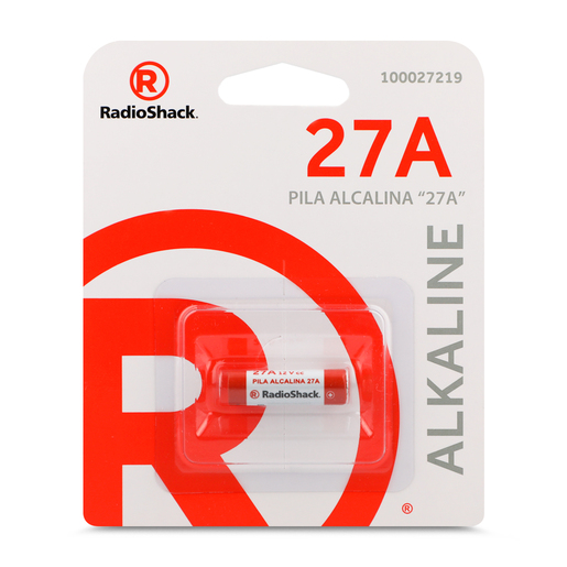 Pila Alcalina 27A 12V RadioShack / 1 pieza Pila Alcalina 27A 12V RadioShack / 1 pieza