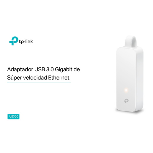 Adaptador Ether USB 3.0 a GigaBit TP Link UE300 Blanco