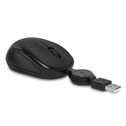 Mouse Alámbrico SK-RF1955 Spectra USB Cable Retráctil