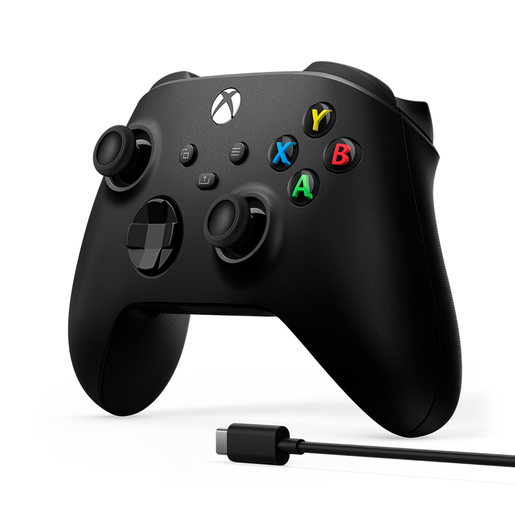 Control Inalámbrico Xbox con Cable USB C / Xbox Series X·S / Xbox One / Negro Control Inalámbrico Xbox con Cable USB C / Xbox Series X·S / Xbox One / Negro